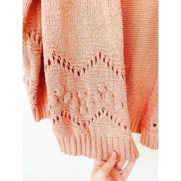 Boutique Brand Coral Chunky Cardigan Size M - Picture 4 of 11